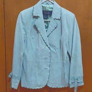 Sale!! Terry Lewis- Tiffany Blue Leather Jacket!